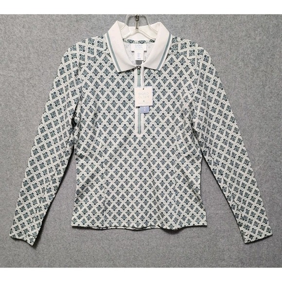 Sigrid Olsen Tops - Sigrid Olsen Women's Golf Tennis Floral 1/4 Zip Long Sleeve Shirt Jacket S NWT